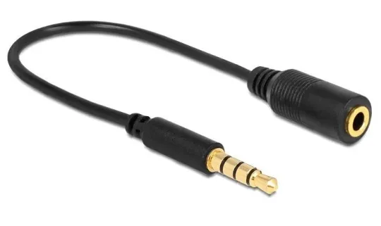 Штекер 3.5mm stereo 4 pin - гніздо 2.5mm 4 pin Ціна