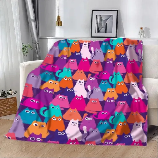 Плед 3D Безумные котики 20222352_A 10650 160х200 см Ціна