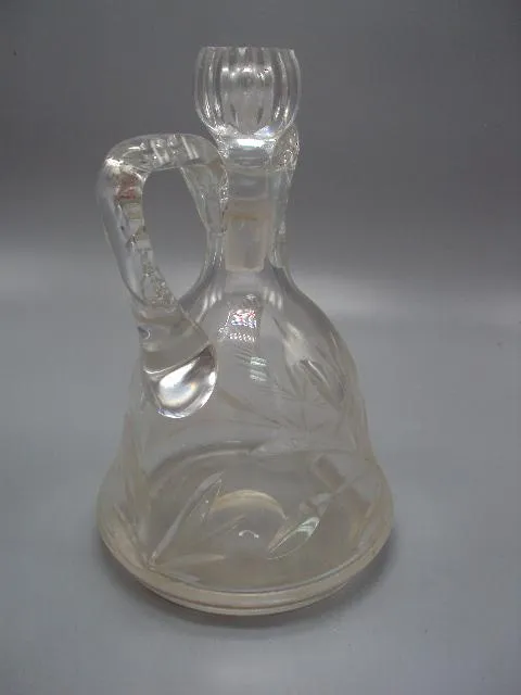 Кувшин графин резьба стеко высота с крышкой 22,2 см №13951 Інтернет-аукціон