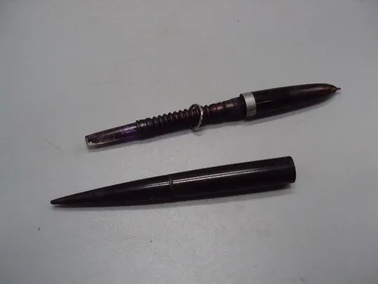 Письменный прибор с авторучкой Свердловский завод русский самоцвет Ленин бюст металл ручка №13709 Продаж