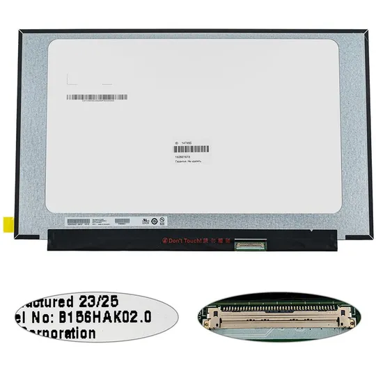 Матриця 15.6 B156HAK02.0 H/W: 8C touch (1920*1080, 40pin(eDP, IPS), LED, SLIM(без планок та вушок), матова, роз'єм праворуч знизу) Ціна