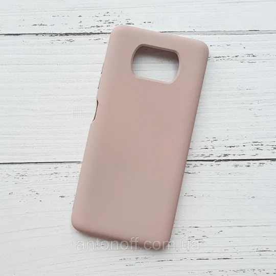 Чохол Poco X3 / Poco X3 Pro для телефона soft-touch Пудровий Ціна