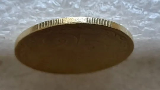 (6224) 25 копійок 1992 1.2ААм, нечаста, брак "привид" на аверсі (25 копеек 1992 1.2ААм призрак) Недорого