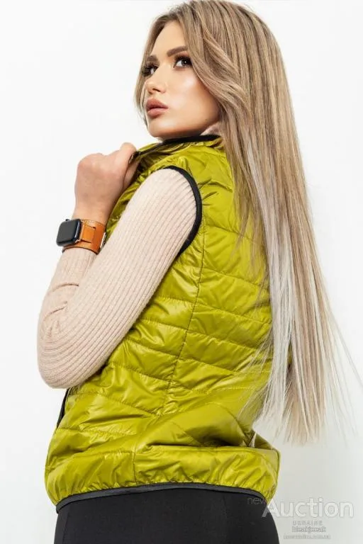 Жилетка женская, цвет оливковый, 182R31398 Продаж