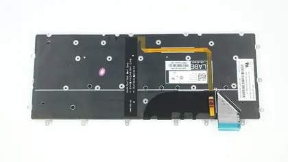 фото, Клавіатура для ноутбука DELL (Inspiron: 7347, 7348) rus, black, без фрейма, підсвічування клавіш
