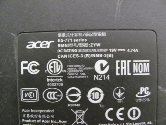 №182-13 Кришка дно піддон корпуса EAZYW00201A для ASPIRE E 17 E5-771G оригінал З аукціону