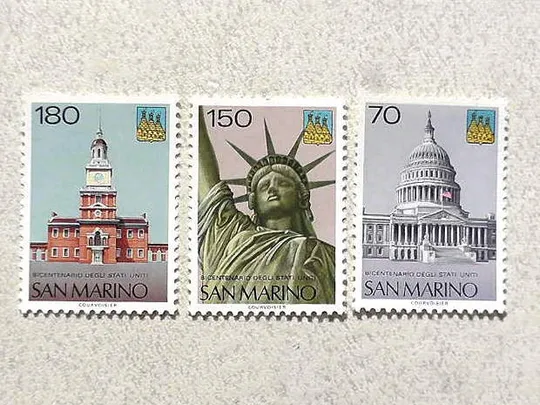 Серія поштових марок Сан-Марино 1976 рік ** Ціна