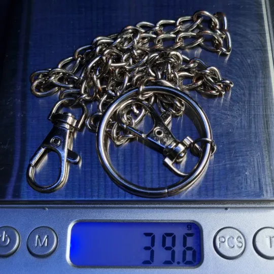 Металевий ланцюг-аксесуар з карабінами та кільцем Де купити