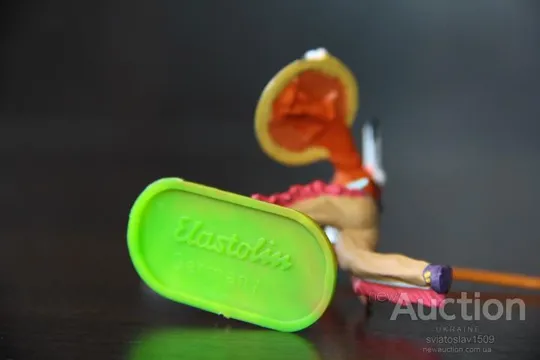 ІНДІАНЕЦЬ ЗІ СПИСОМ № 6827 индеец ELASTOLIN 70мм ФРГ Недорого