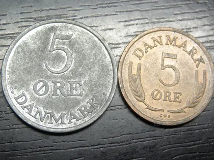 фото, 5 оре 1963 Данія (два різновиди)