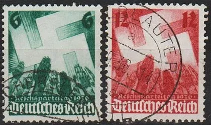 фото, 1936 - Рейх - Партз'їзд в Нюрнберзі Mi.632-33