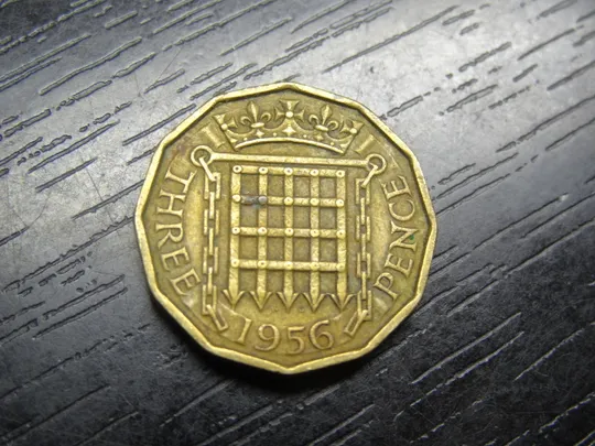 3 пенса Британія 1956 Ціна