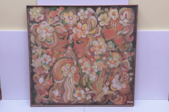 Картина Андрейчук В.Я. Невесты. Батик. 84,5х81,6 см №10 Ціна