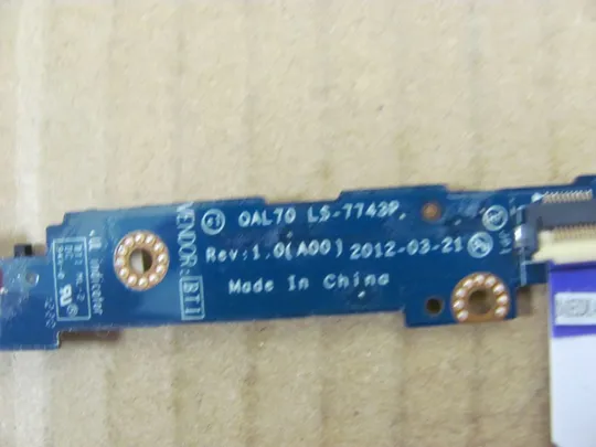 №2-26 Плата модуль кнопок звуку LS-7743P для Dell Latitude E6330 оригінал З аукціону