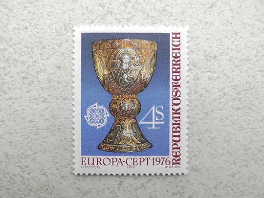 Поштова марка Австрія &quot; Європа СЕРТ &quot; 1976 рік ** Ціна