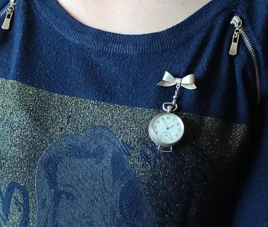 Старинные карманные часы, часы-брошь из серебра 925 пробы, не рабочие ms356 Продаж