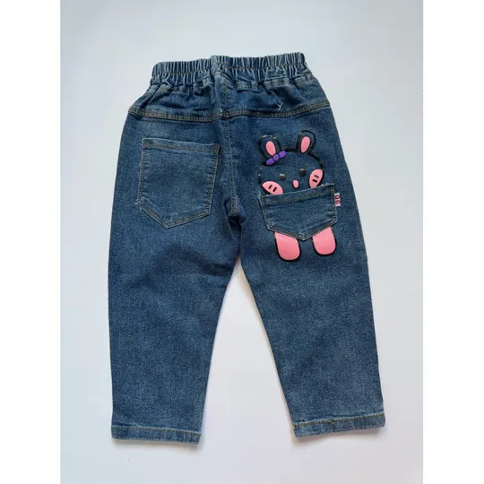 Джинси для дівчинки з зайчиком Де купити