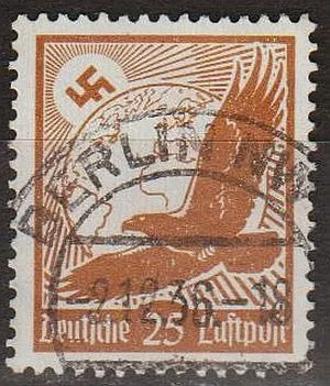 фото, 1934 - Рейх - Авіапошта - Орел 25 Mi.533 _2,50  €