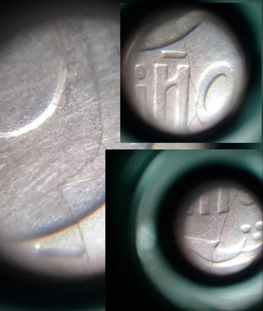 (1366) 5 копійок 1992 багаточисельні розколи і тріщини на аверсі та реверсі (5 копеек 1992 брак) Недорого