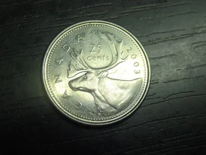 фото, 25 центів Канада 2003 P (новий портрет)