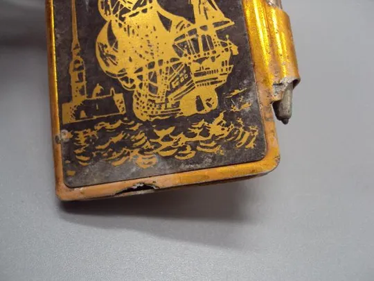 Блокнот парусник корабль металл записная книжка длина 8,5 см №13545 Характеристики