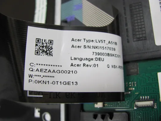 738-5 Кришка панель палмрест тачпад 13N1-3PA04010 клавіатура робоча EAZAAG00210 для Acer TravelMate P2510 оригінал Характеристики