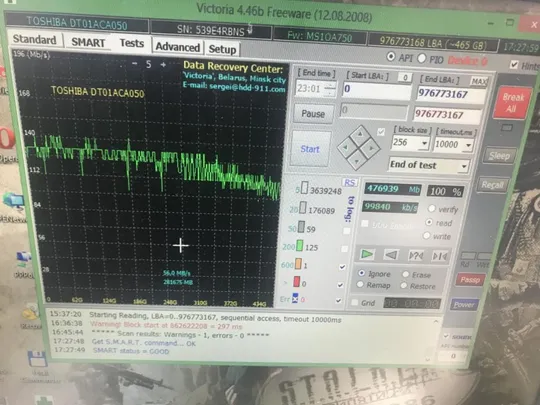 H0034 Toshiba DT01AC050 500Gb Sata 3,5 Sata Ціна