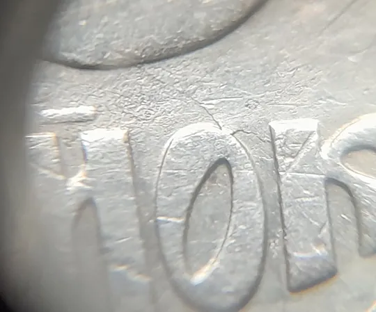 (1345) 25 копійок 1992 3БАм тріщина на реверсі (2 різновиди) - 2 монети одним лотом  (25 копеек 1992 3БАм) Де купити