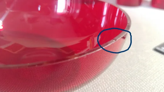 Набір піалка креманка салатниця цукерниця та стопки 4шт червоне фарбоване скло Німеччина Вживане Недорого