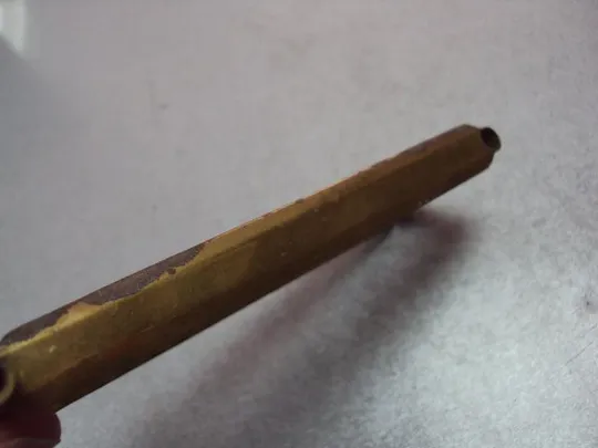 Деталь фрагмент латунь часть пишущего устройства с обеих сторон с ультрафиолетовыми вешалками №11560 Інтернет-аукціон