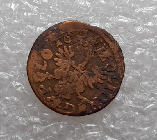 (411) Унікальний солід 1663 рік випуску на реверсі та аверсі !!! (боратинка, солид) Інтернет-аукціон