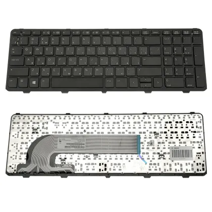 фото, Клавіатура для ноутбука HP (ProBook: 450, 455, 470) rus, black (15.6)  (оригінал)