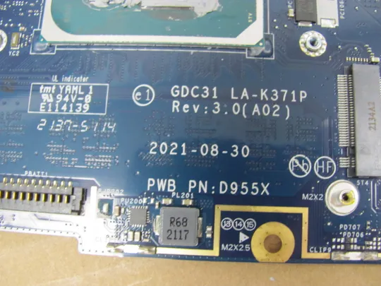 755-28 материнська плата BIOS PASS  GDC31 LA-K371P D955X SRK03  I5-1145G7 для  Dell Latitude 7320 E7320 7420 E7420  оригінал Де купити