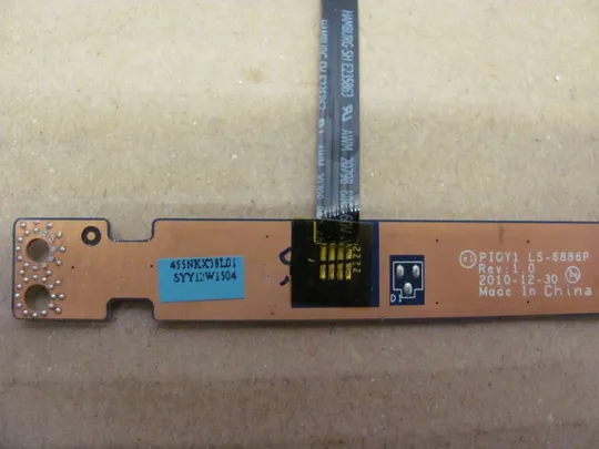 547-13 плата кнопок тачпаду PIQY1 LS-6886P для LENOVO IdeaPad Y570, Y570A, Y570G, Y570N, Y570Pоригінал Недорого