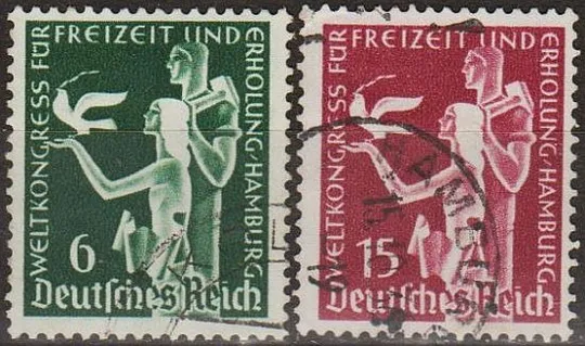 1936 - Рейх - Конгрес в Гамбурзі Mi.622-23 _2,0 € Ціна