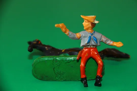 ковбой ГДР №088 КІД КАРСОН Фріхольд Фішер на коні №312As  дуже м`яка резина Продаж