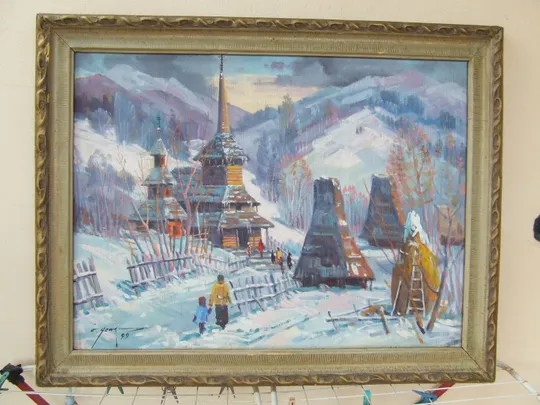 Закарпатская школа  Усик С. .  раз.  90х65 см.     также много другого. Недорого