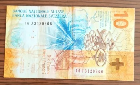 Купити 10 франків  2017р