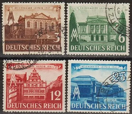 фото, 1941 - Рейх - Ярмарок в Лейпцигу Mi.764-67 _6,0 €