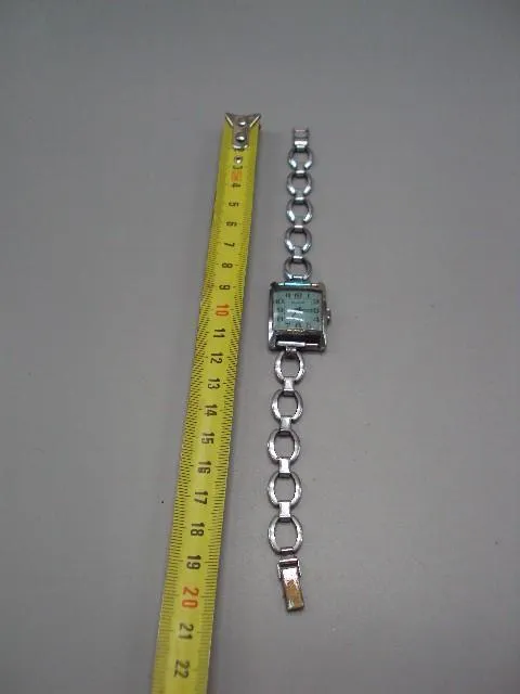 Женские наручные часы Слава 17 камней ссср с браслетом на ходу размер 3х2,2 см №14651 Ціна