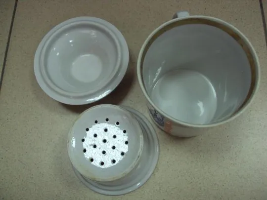 Чайная кружка чашка с ситом 342 лет Пылявской битве фарфор полонное козак 342 пилявской битве №11671 Інтернет-аукціон