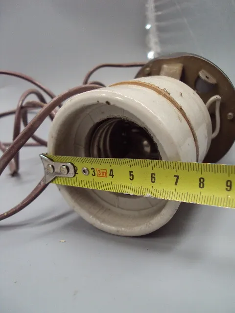 Патрон удлинитель лампа фарфор ссср цоколь большой высота 19,5 см, диаметр 7,2 см №16021 Продаж