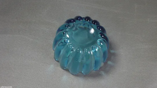 Цукерниця ваза бірюзове кольорове старе радянське скло Вживане Недорого