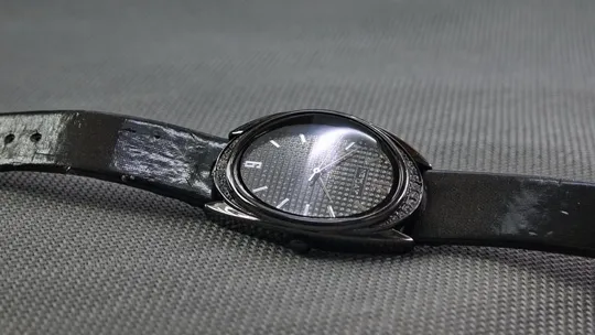 Купити женские дизайнерские часы New Day JA 340 30м. базель с кристаллами сваровски. черный браслет.