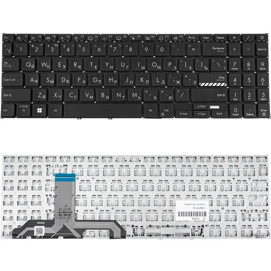 Клавіатура для ноутбука ASUS (X1502 series) rus, black, без фрейму Ціна