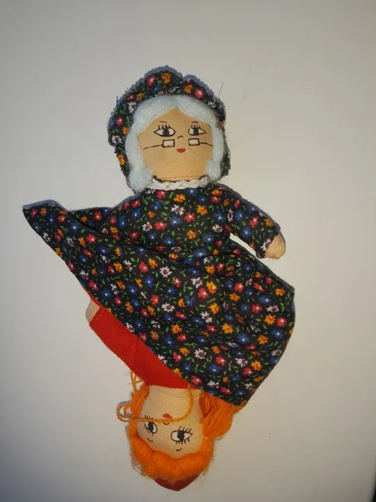 Вінтажна двостороння лялька-реверс Продаж