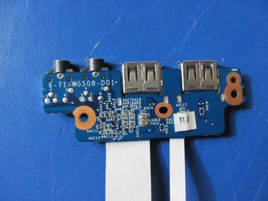 №53-9 плата AUDIO USB 6-71-W5508-D01 для TERRA MOBILE 1529 1220252 W550EU  оригінал Недорого