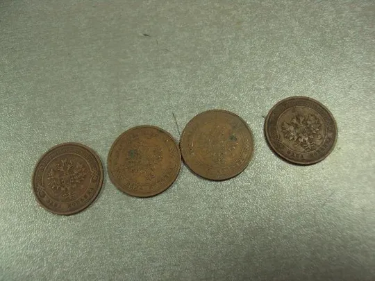 монета россия 1 копейка 1911 лот 4 шт №798 Продаж