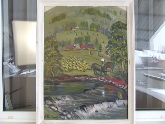 Зас. худ.укр. ЦИБЕРЕ В. раз. 80 х 60 см. х.м. 2006 г.Закарпатская школа.  . Ужгород. Недорого