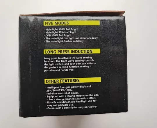 Ліхтар налобний із сенсорним датчиком bailong yy-16 із зарядкою t Де купити